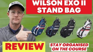 Wilson Staff Exo II Stand Golf Bag · Red