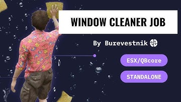 GTA 5 | Window cleaner job | FiveM | ESX | QBCore | Standalone