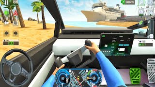 Taxi Simulator 2022 Gameplay - Cyber Truck City Taxi Driver - Android Gameplay screenshot 4