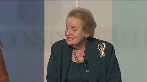 Albright talks about the role of women