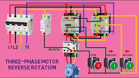 Three phase motor forward and reverse rotation wiring | SRA Electrical