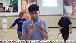 Adin ross reacts to ricecum hooping he goes insane, ricegum almost Fights