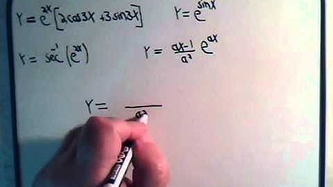 Derivatives Of Transcedental Functions Examples 3 & 4