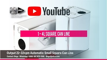 Automatic 1-5L Square Can Line #canmaking #squarecan #metalpackaging