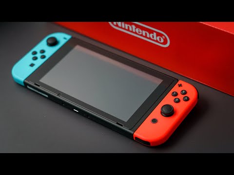 Nintendo Switch with Neon Blue & Red Joy-Con: Detailed Unboxing