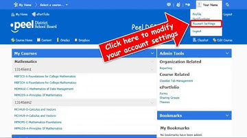 D2L Account Settings
