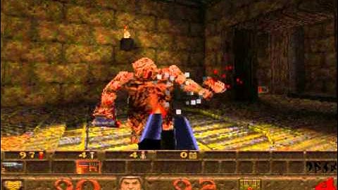 Quake running demo on DOSBox