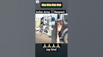 INDIAN ARMY RESPECT VIDEO 📸 #trendingshorts #RESPECTINDIANARMY #video #zindainsaan
