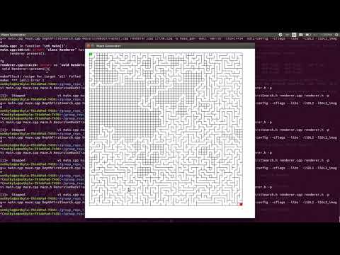 Maze Generator using SDL2