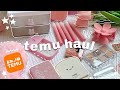 Huge Temu Unboxing 🧸🎀 [ ASMR Aesthetic ] 🫧 temu makeup, bags, cute finds