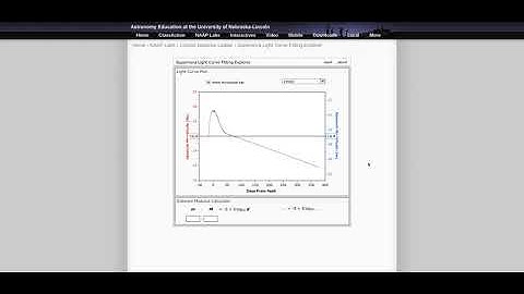 Supernova Light Curve Fitting Explorer   Cosmic Distance Ladder   NAAP webm