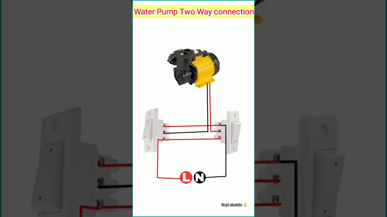motor ke connection kaise hote hain // water pump two way switch connection on home wiring 
