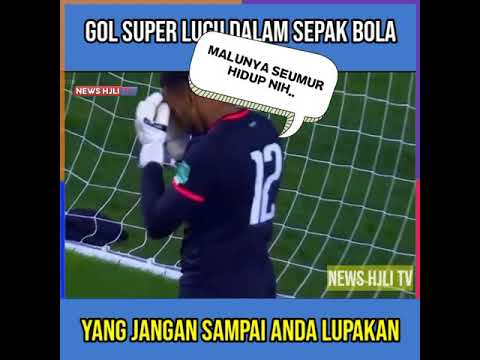kejadian lucu sepak bola - YouTube