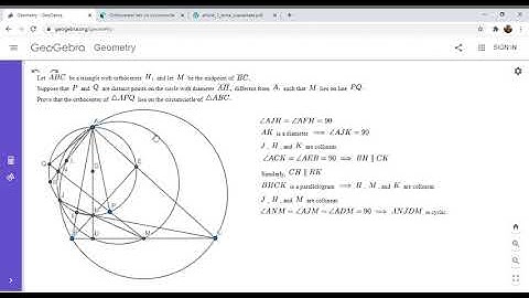 Olympiad Geometry Problem #68: Orthocenters, Midpoint, Cyclic Quad