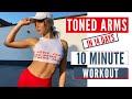 10 MIN. TONED ARMS in 14 Days || NO MORE FLABBY ARMS // optional : water bottles | Mary Braun