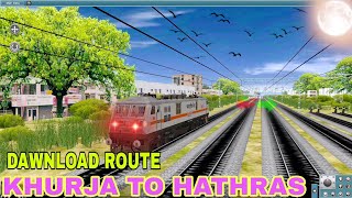 Trainz simulator Khurja TO Hathras New Route Dawnload Trainz Route dawnload Indain Routes