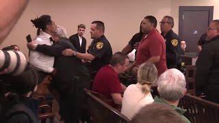 WATCH: Chaos erupts as judge sentences Michelle Barrientes Vela