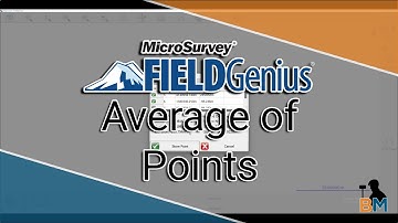 MicroSurvey FieldGenius How To: Average Points | Bench Mark