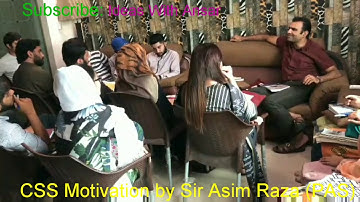 CSS Officer Sir Asim Raza(PAS)  Motivational Online Successful Story in Urdu/Hindi||CSS/PMS