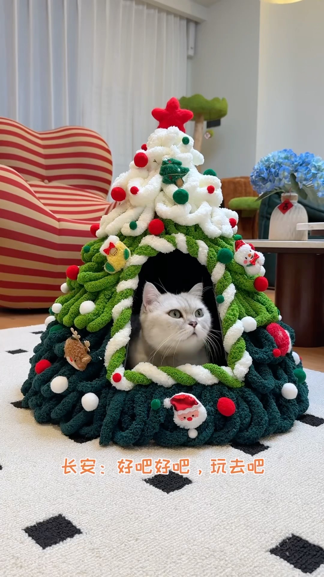 $10?Make a Christmas Cat's Nest #catofyoutube