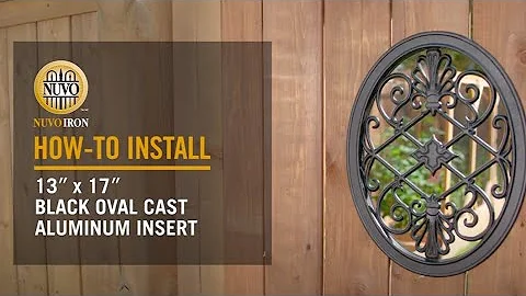 How- to Install: Oval Black Cast Aluminum Fence & Gate Insert (ACW56) | Nuvo Iron