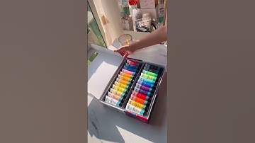 Unboxing our Acrylic Colour Paint Set 48pc 💖 @arshia.art - Link in description!