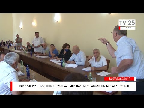 ხმაური და სიტყვიერი დაპირისპირება ხელვაჩაურის საკრებულოში