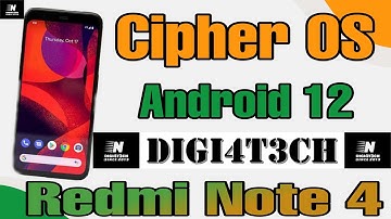 |Cipher OS 2.1| |Android 12| |Redmi Note 4| |Mido| |Full Review| & |Installation| By |DIGI4T3CH|
