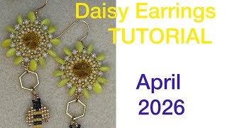 Daisy Earrings TUTORIAL. Using Eureka Crystal Beads Collection. April 2026