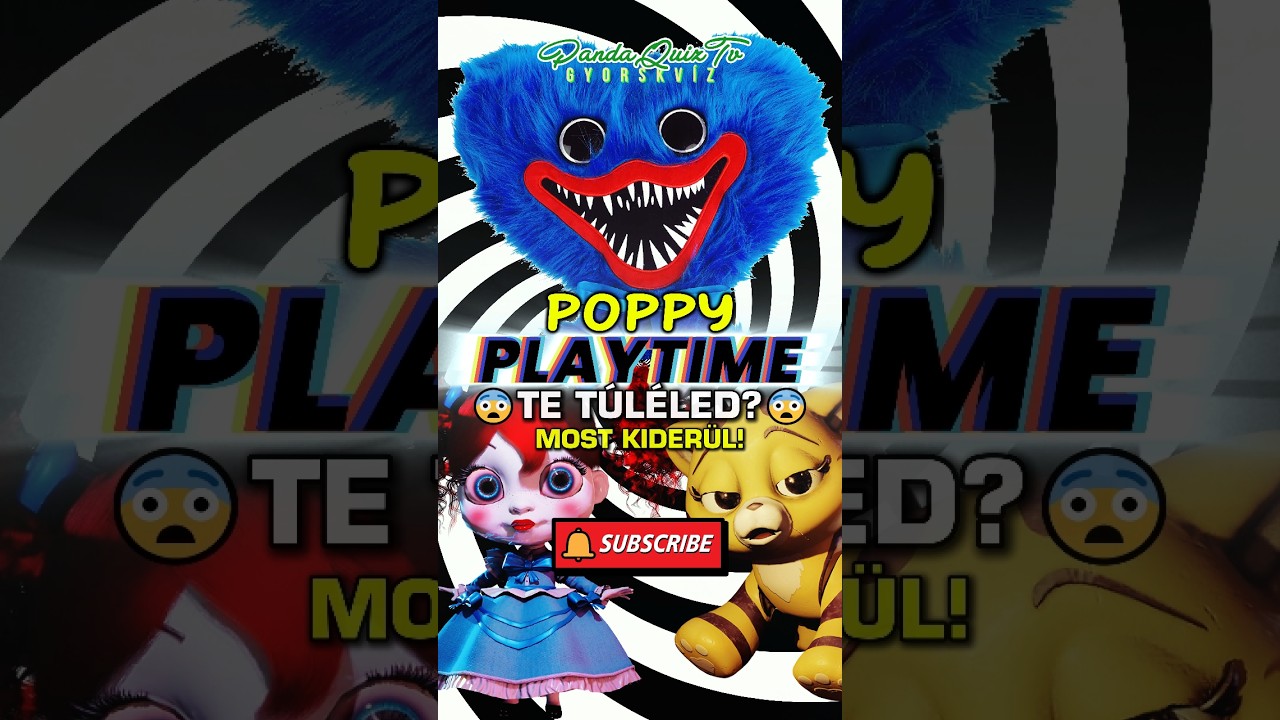 KVÍZ: 😱POPPY PLAYTIME!👹💀Te TÚLÉLED?😨 #shorts #trending #poppyplaytime