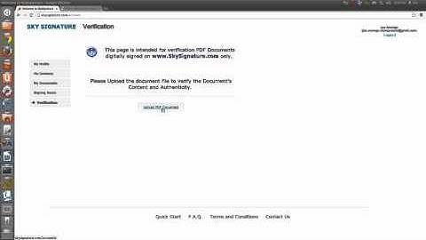 SkySignature.com  - Document and Signature Verification