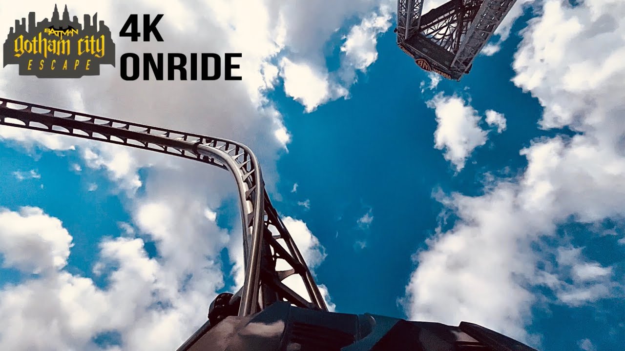 Batman Gotham City Escape | 4K Onride POV | Parque Warner