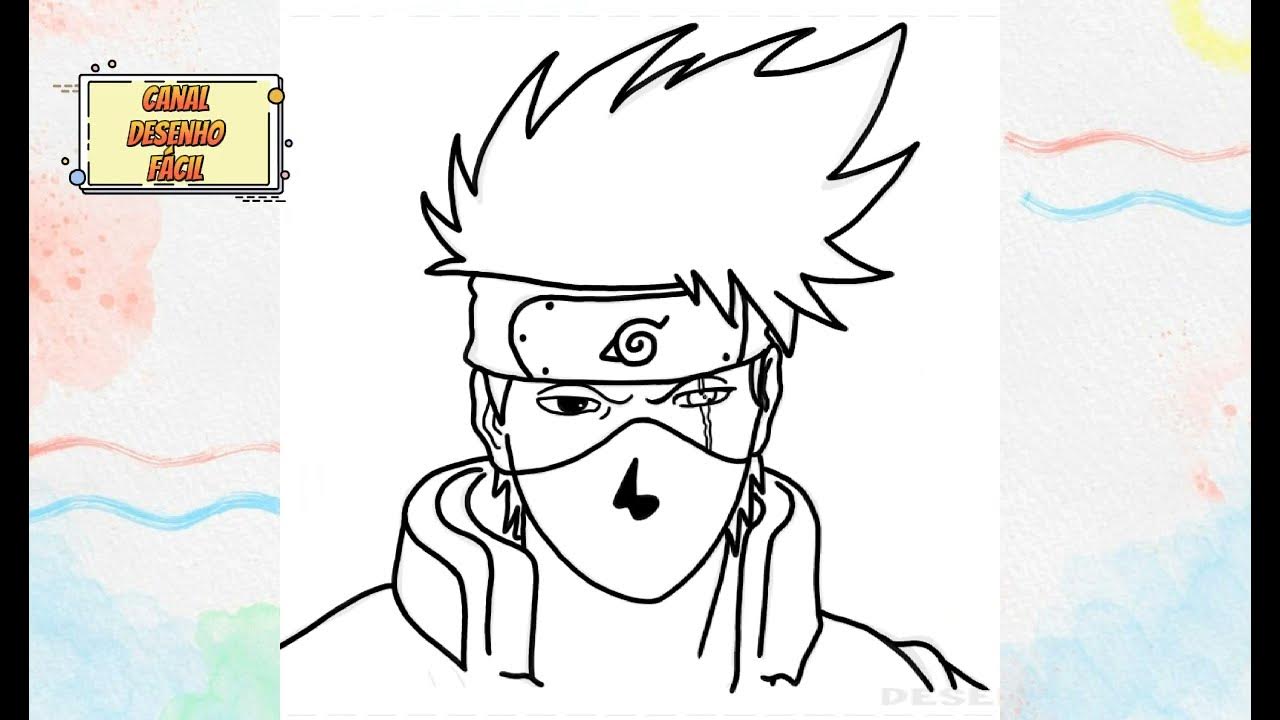 Como desenhar o KID KAKASHI (Naruto) passo a passo, fácil e rápido