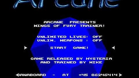 Arcane   Wings of Fury +2 HYPERSPIN AMIGA INTRO CRACKTRO DEMO COMMODORE NOT MINE VIDEOS