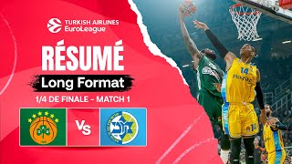 MAIS QUELLE DINGUERIE POUR LANCER LES PLAYOFFS 🤯😱 Pana vs Maccabi - Résumé - 1/4 de finale Match 1