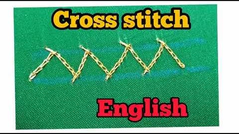 Cross stitch in aari / cross stitch in maggam work - Aari basic stitches in English