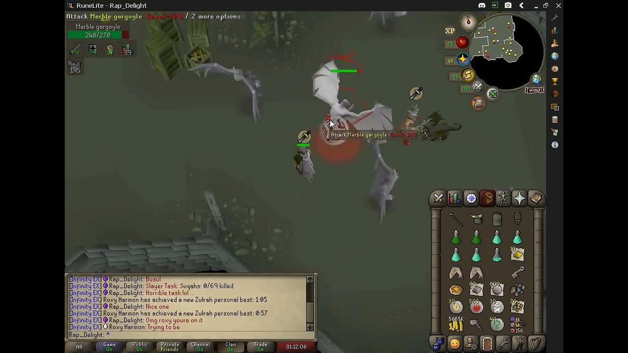 Slayer Task Gargoyles Timelapse Money Making OSRS 14 YouTube