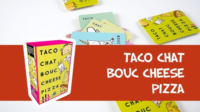 Taco Verso Bouc Cheese Pizza jeu de société Blue Orange