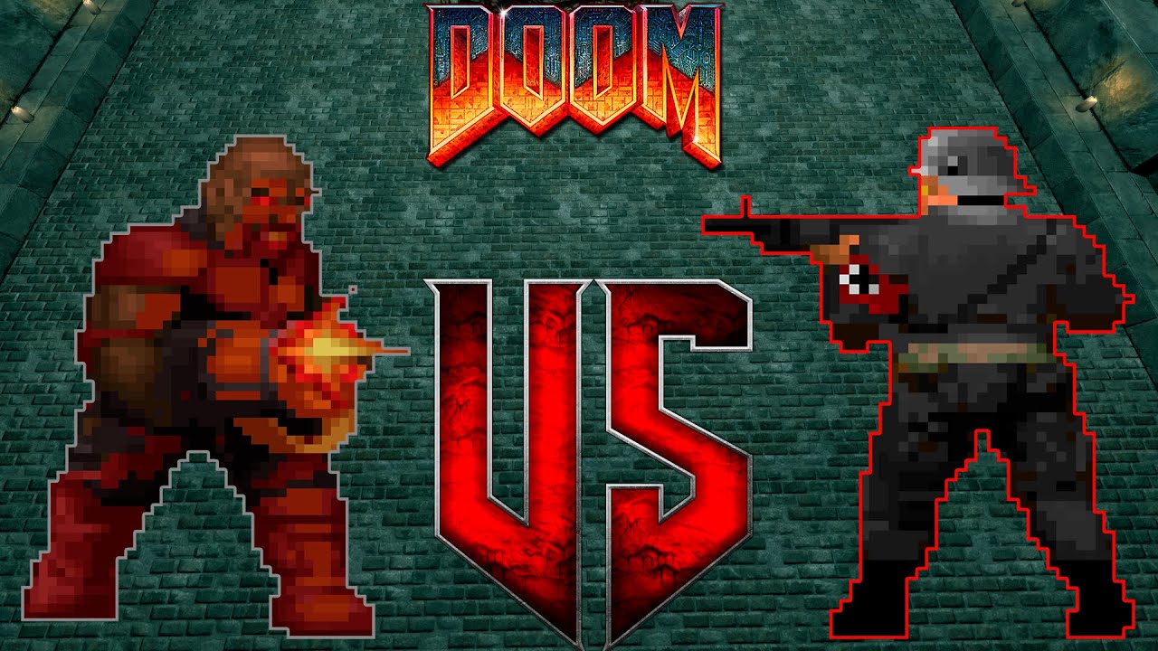 Chaingunner vs SS Soldier - BRUTAL DOOM Monster Infighting - Full HD ...