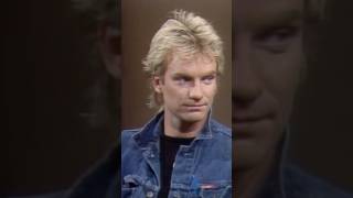 Sting on Late Night with David Letterman in 1982 🎶 #thepo...
