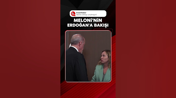 Meloni'nin Erdoğan'a bakışı #shorts