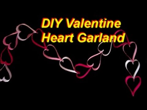 Valentine's Day Heart Paper Garland- 2 Tutorials! - The Gracious Wife