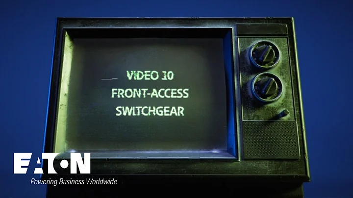 Low-voltage switchgear fundamentals: front access switchgear