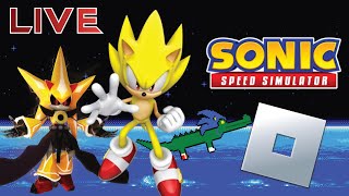 Unlocking Super Sonic Again & FIGHTING SUPER NEO METAL SONIC - Sonic Speed Simulator & Roblox Live