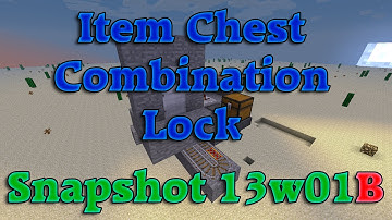 [Showcase] Item Chest Combination Lock [13w01B]