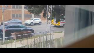 chicago fire department ambulance 47 returning + engine 108 tower 23 responding