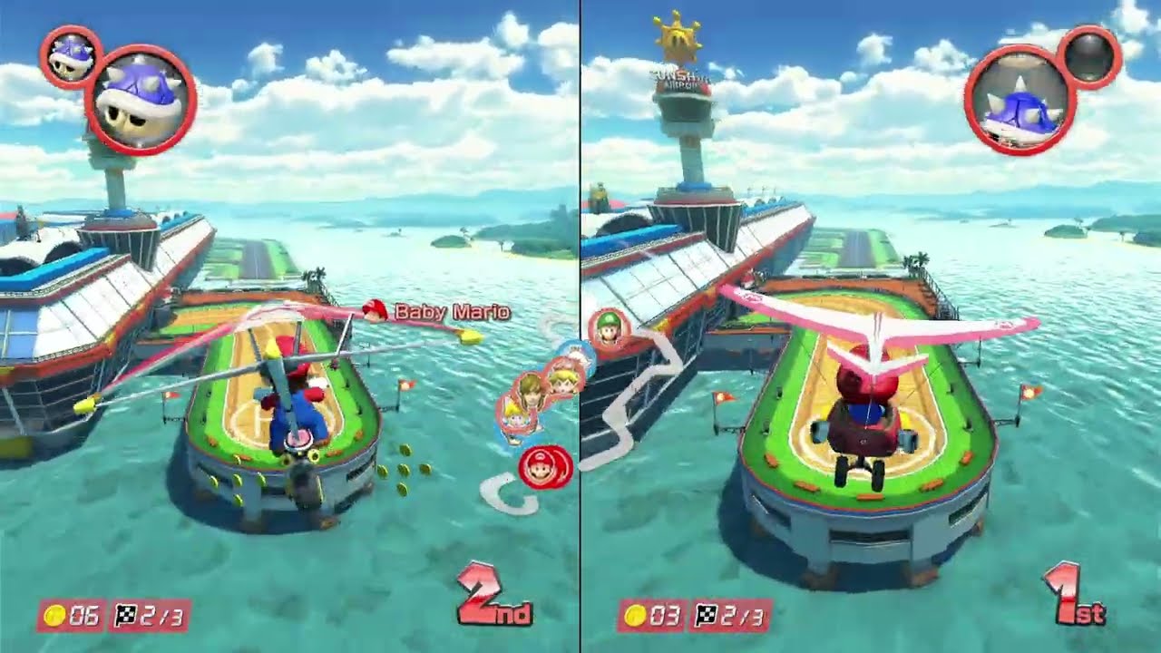 Mario Kart 8 Deluxe: My team got just Blue Shell - Random Items in VS Race