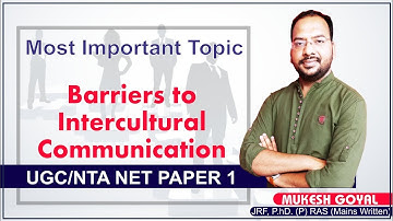 Communication || Barriers of Intercultural Communication ||  ugc/nta net  || Must Watch || Paper 1