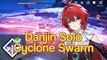 Danjin Solo Cyclone Swarm Level 120 | Red Cruisewing | Wuthering Waves.