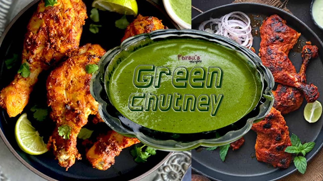 Green chutney/Restaurant style green chutney/Mint chutney/Farsus